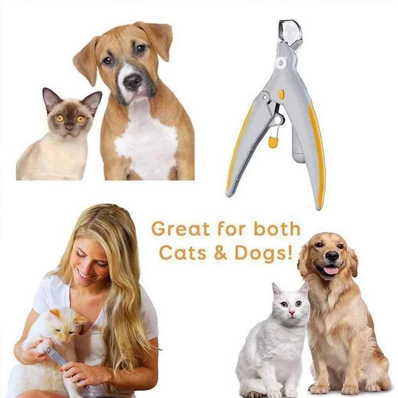 Professional Pet Nail Clipper with LED Light Dog Cat Groomin Tool Scissors Nail Toe Claw Scissors Trimmer Animal Pet Supplies
