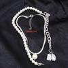 1 Pcs Temperament Alien Pearl Necklace Creative Irregular Chain Clavicle Necklace Female Pendentif Diamant Femme