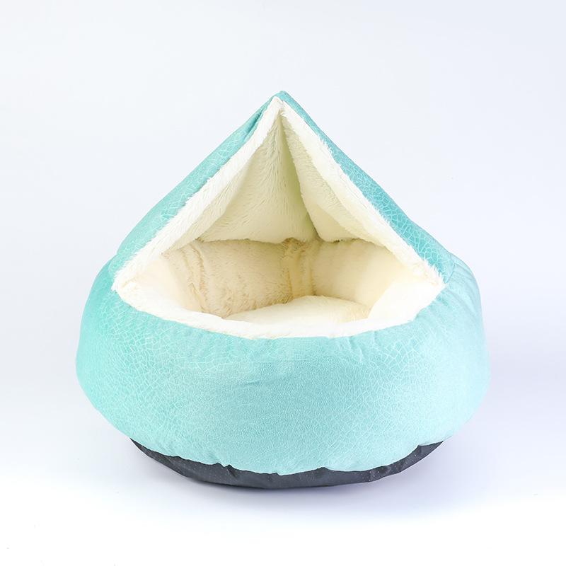 

Новое гнездо-ракушка с узором «Личи» для всех сезонов, универсальное одеяло для домашних животных, теплое и удобное для глубокого сна S 50cm