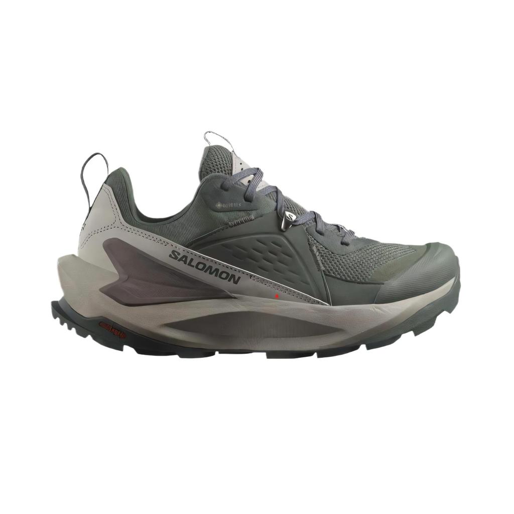 Salomon Elixir Mid Gore-Tex Lightweight Comfortable Low-Cut Hiking Shoes Unisex Hiking Shoes Flint-Lime L47697600