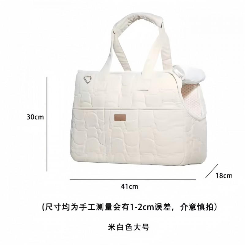 Portable Pet Carrier Bag Cats Small Dogs Winter Warm Handheld Backpack Travel Friendly Canvas