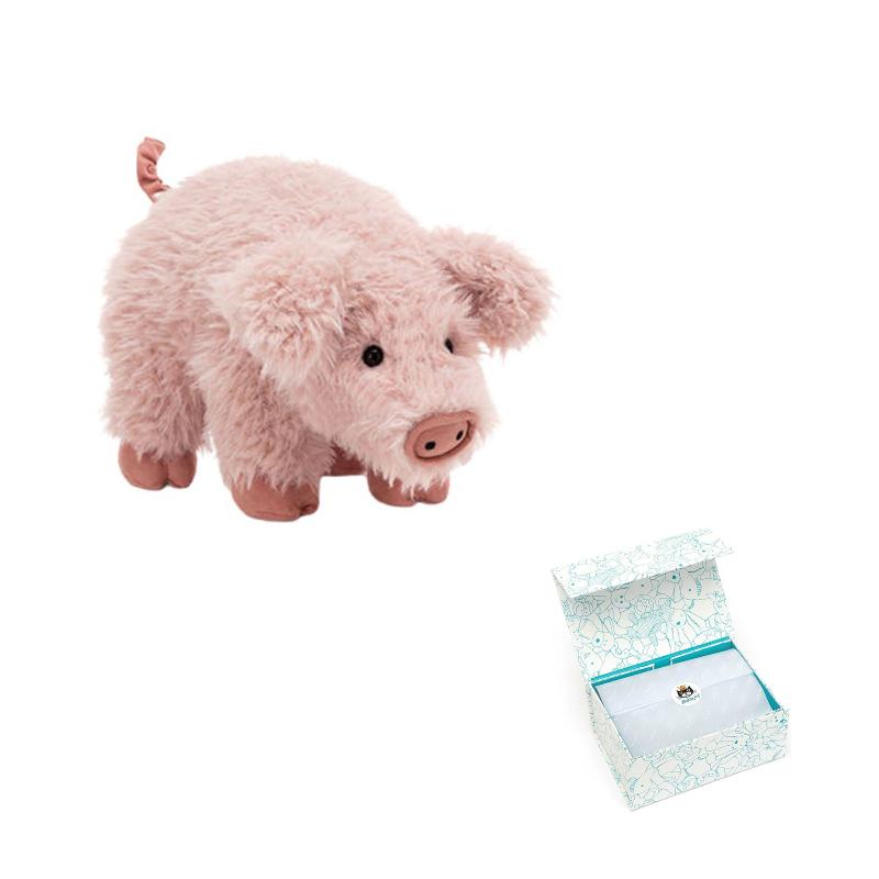 JELLYCAT Farm Animal Series SUPER SOFTIES Colfi Piglet Cute Pink Doll Plush Figure 24cm Height
