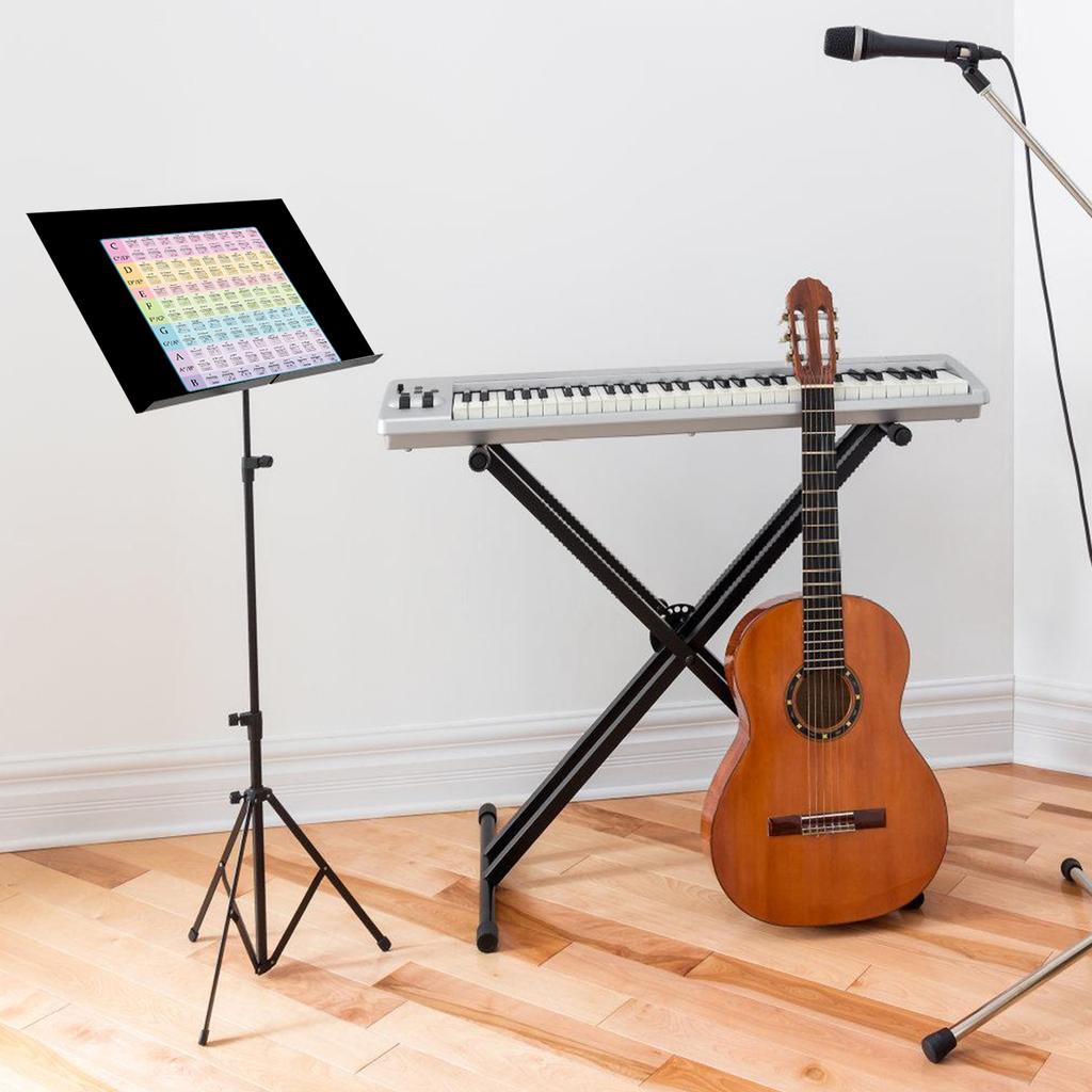 Guitar Chords Chart Guitar Chord Poster Guitar Poster Instrument Note Chart Chord Spectrum Fingering Chart Note Poster