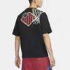 Jordan Sport DNA Mesh Print Casual Athletic Short Sleeve Tee Men Tops Black CT3656-010