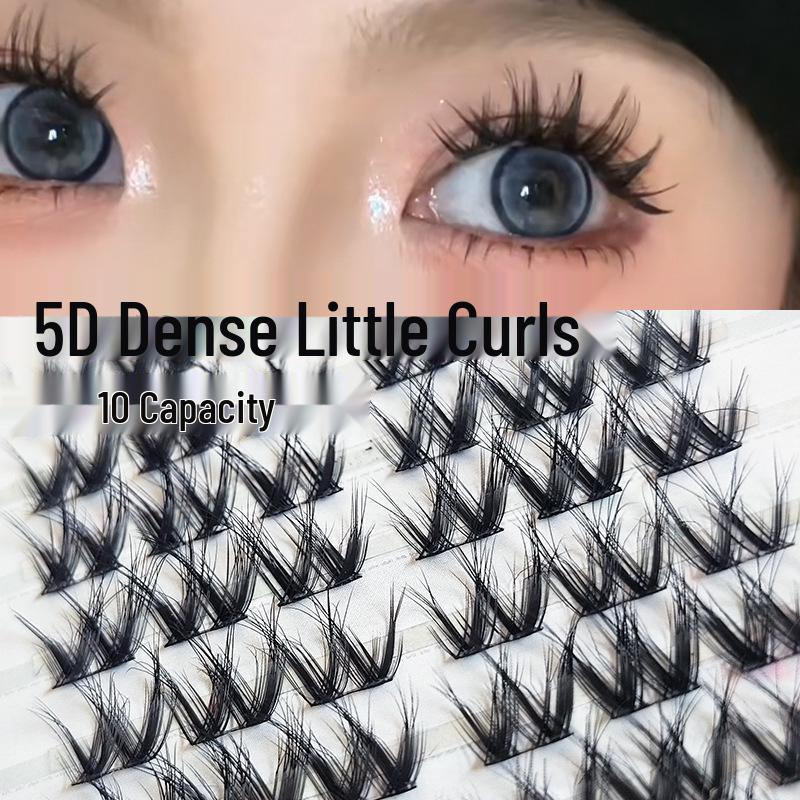 

Yue Jiao Niang 5D False Eyelashes - Dense, Curled, Segmented Clusters for Bold European and American Styles