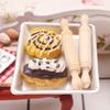 8 Pezzi Mini Mattarello di Legno Giocattolo Per Sviluppo Intelligenza Educativa Creatività Piccolo Bastone da Rotolamento Miniatura Accessorio da Cucina