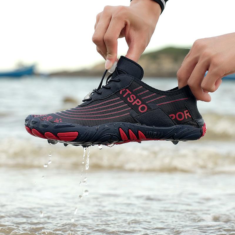 New Breathable Non-slip Casual Beach Shoes Men's and Women's Creek Wading Shoes Anti-cut Foot Protection Swimming Shoes Soft Couple