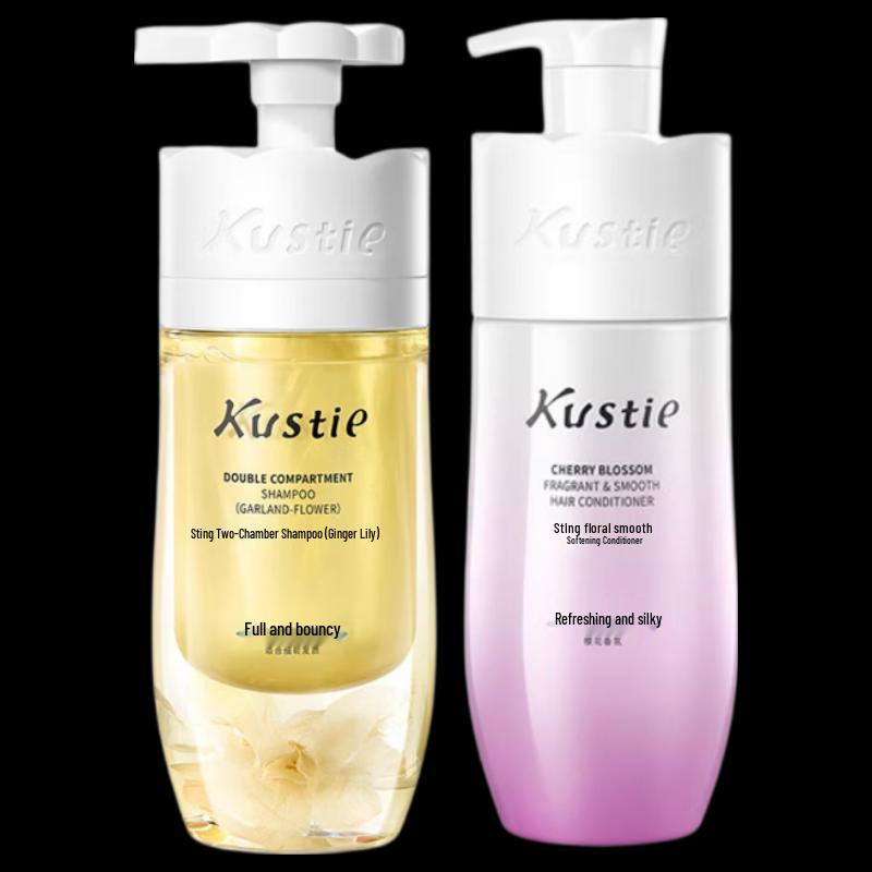 Kustie Flower Petal Scented Hair Care Set