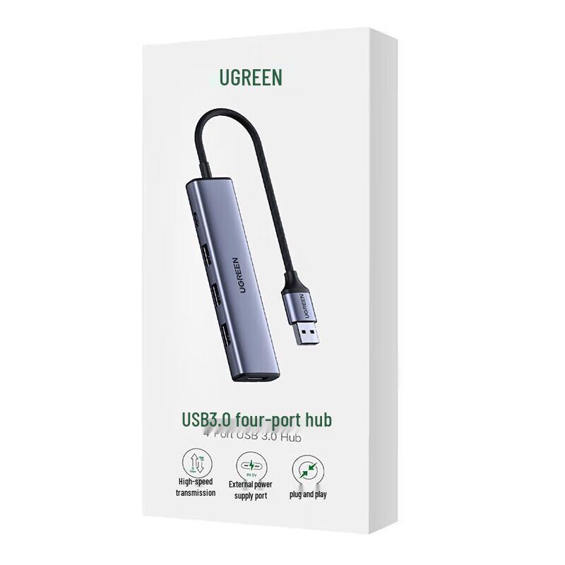 UGREEN CM473 USB 3.0 4-Port Hub with Type-C Power Input