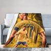 CR7 Blanket Ronaldos Wool Funny Warm Throw Blankets for Home Textile Decor