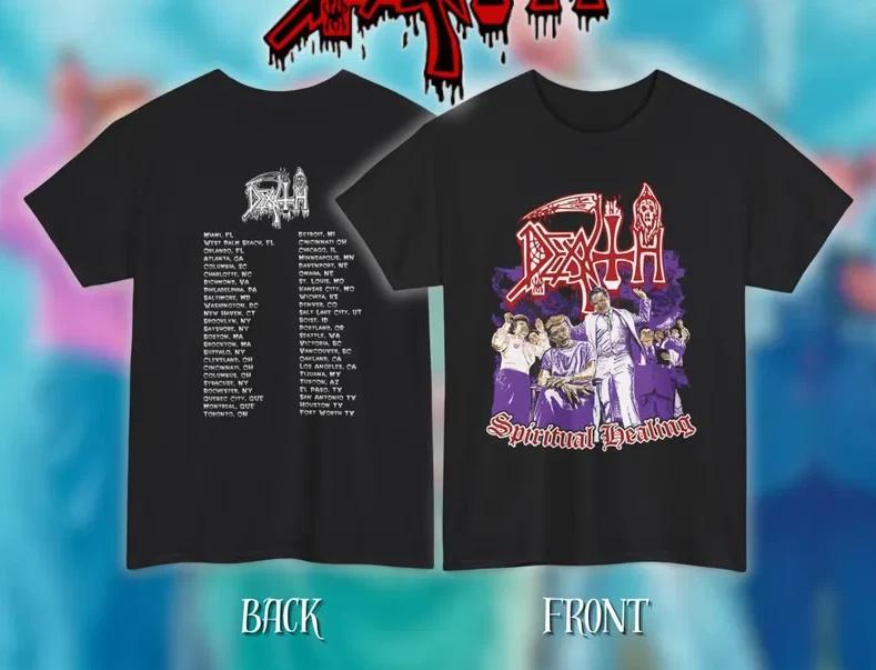 Death – Spiritual Healing 1990 Tour Vintage Style Heavy Cotton Unisex Metal 4XL