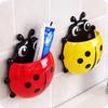 Cute Ladybug Suction Cup Toothbrush & Toothpaste Holder