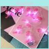 Charming Flamingo Led String Lights Pink Animal Shape Decorative Holiday Lights