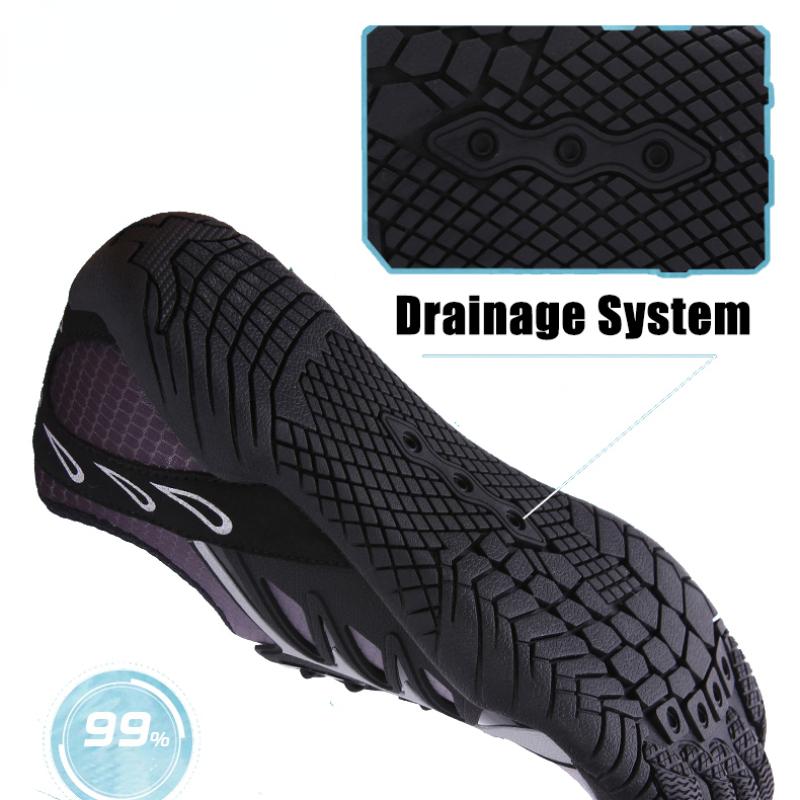 Water Shoes For Men Women Beach Barefoot Aqua Shoes Drainage Wading Sneakers Five Fingers Sport Swim Sandals Yoga Gym Diving Surfing Boating
