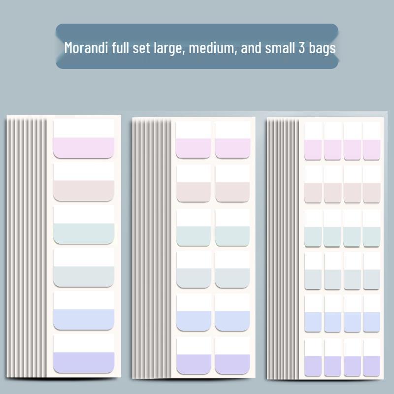 Colorful Transparent Writable Index Tabs and Memo Stickers for Students