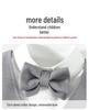 Boys' British Style Summer Formal Three-Piece Set: Short-Sleeve Vest, Shorts, and Bow Tie