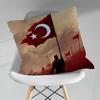 Cool Art Turkish Flag Throw Pillow Case Living Room Sofa Cushion Cover For Home Bedroom Decoration Protector