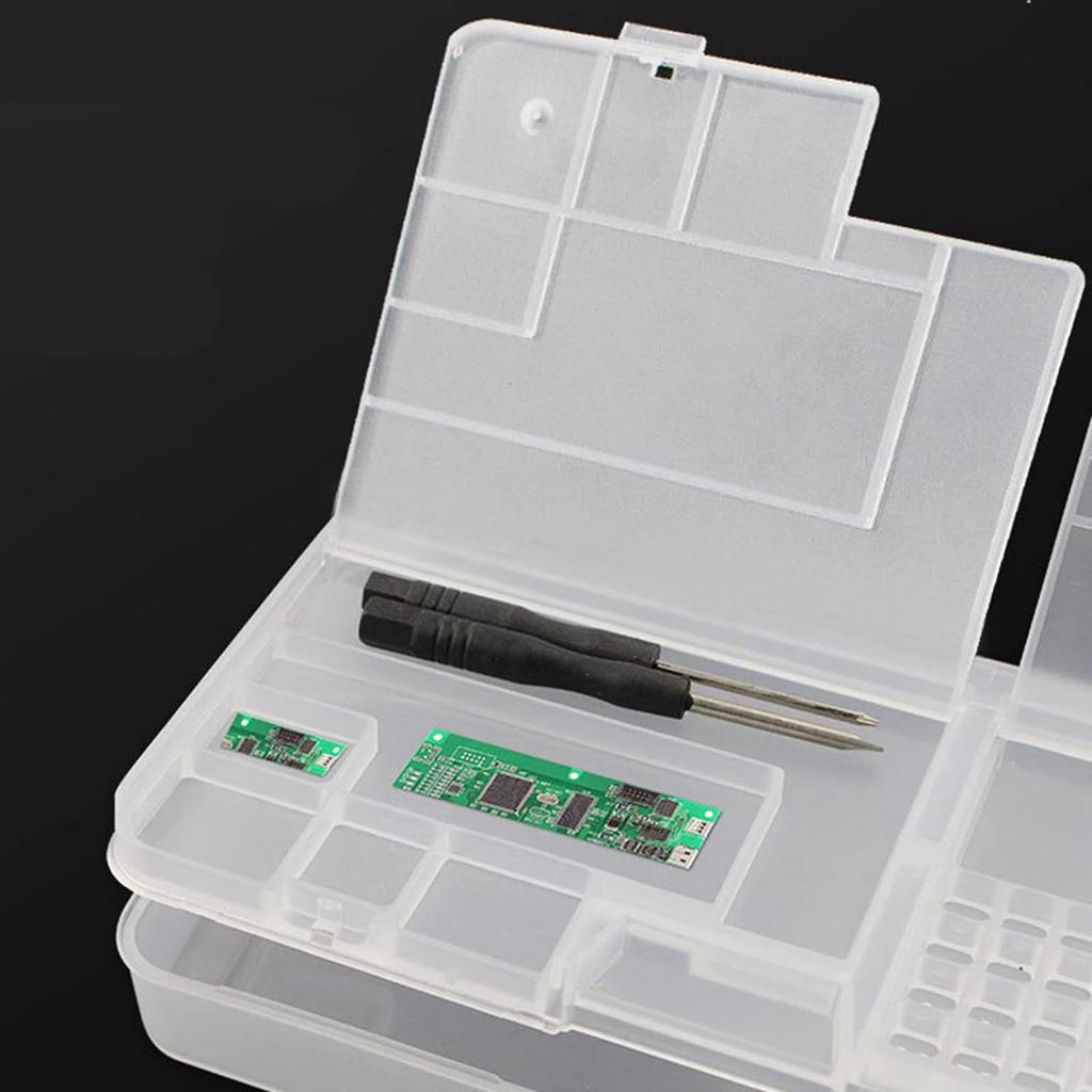 Plastic Organizer (box) for Components with Two Levels
