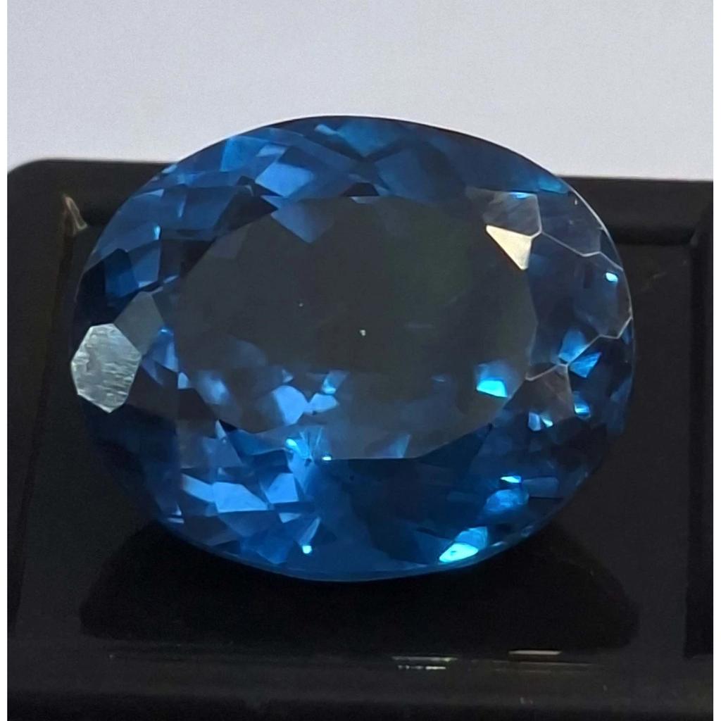 Natural Indicolite Tourmaline Oval Cut 23-25 Ct Fabulous Certified Gemstone