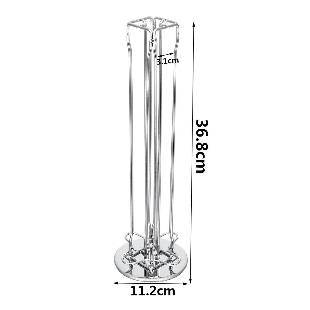 40-Capsule Coffee Pod Holder 360° Rotating Tower Stand for Nespresso Capsules Storage Dispensing Kitchen Organizer