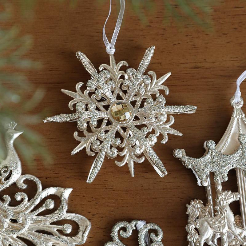 Christmas Ornaments Gold Powder Sleigh Old Man Angel Elk Christmas Tree Pendant Accessories Decoration Atmosphere Decoration Supplies