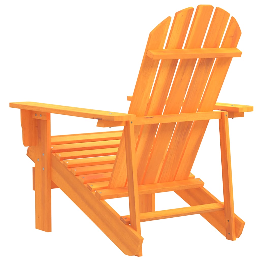 Adirondack Garden Chair Solid Pine Wood Orange