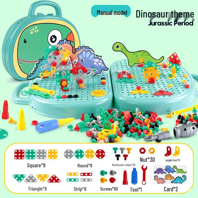 Children's DIY Electric Drill Toolbox for Hands-on Assembly and Disassembly