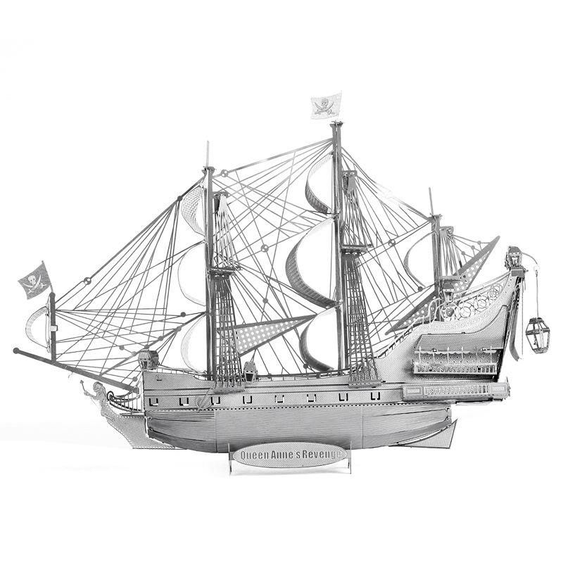 

3D Металлический Пазл: Пиратский корабль - Месть королевы Анны, модель для самостоятельной сборки