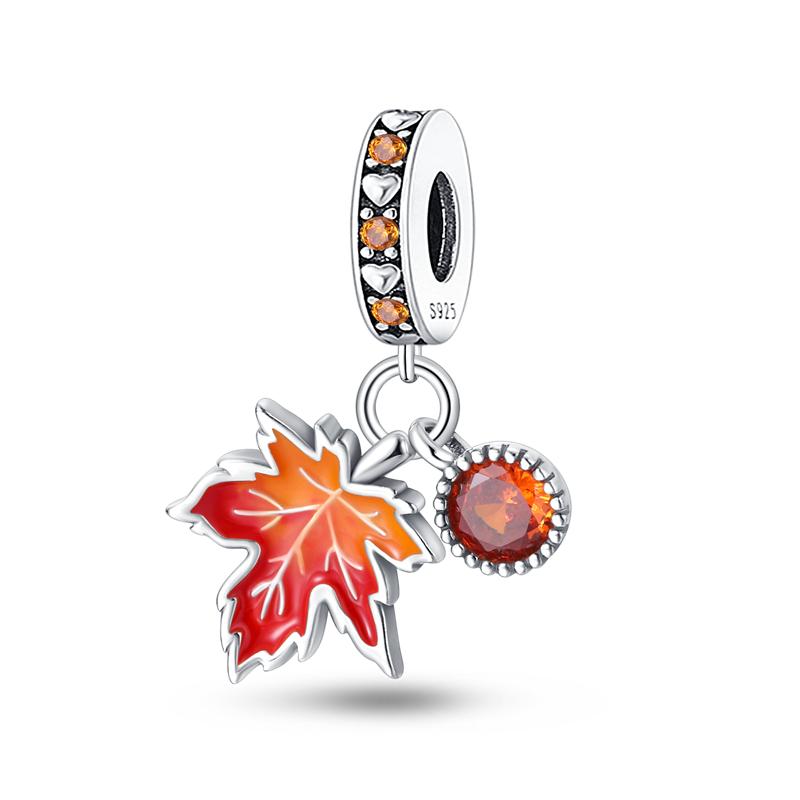 Charm Copper Plant Flower Theme Collection Pendant For 3Mm Original Bracelet Necklace Luxury Fine Diy Jewelry Women'S Gift