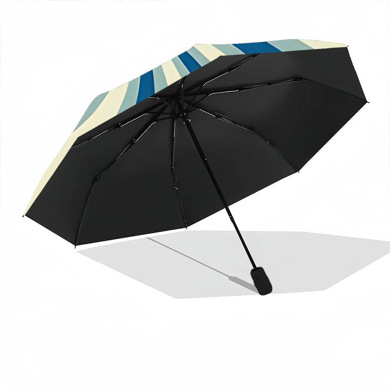 1pc Spiral Pattern Automatic Open/Close Umbrella Compact Folding Umbrella, All-Season Portable Umbrella for Women/Men F1124232
