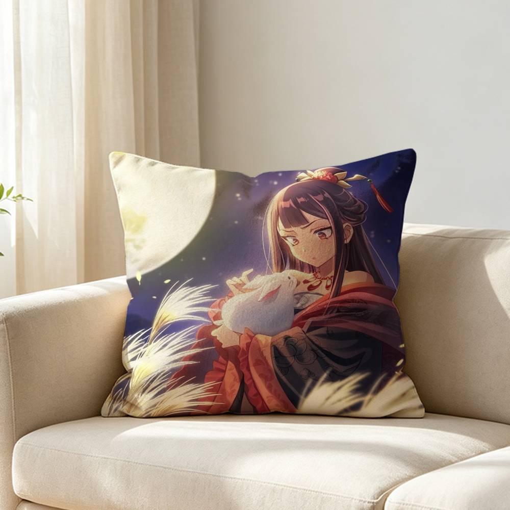 Though I Am An Inept Villainess Shu Keigetsu Customizable Square Cushion Cover Double Sided Print Pillow Case
