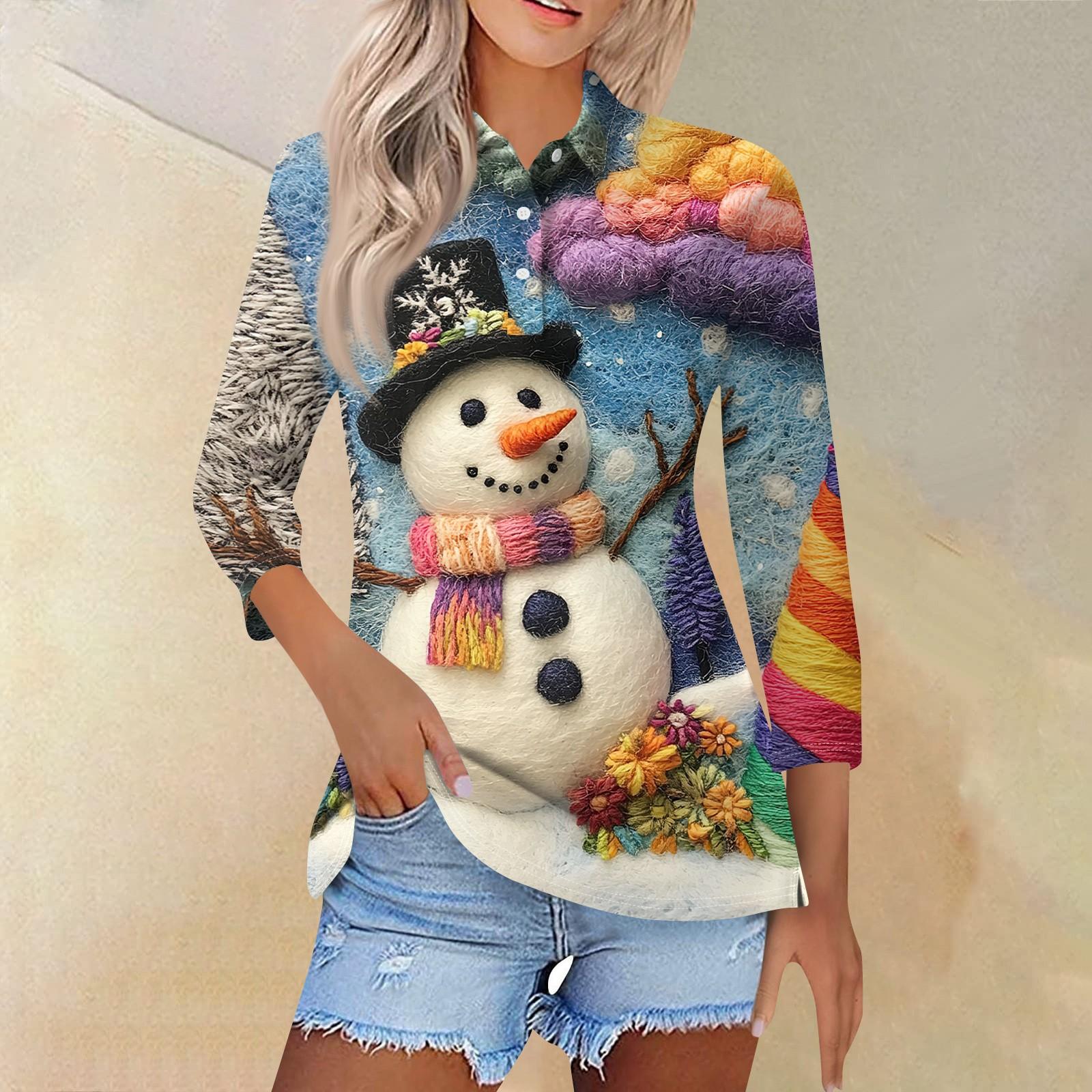 

Женская модная повседневная рубашка с отворотом и рукавом 3/4, женские топы на пуговицах M белый