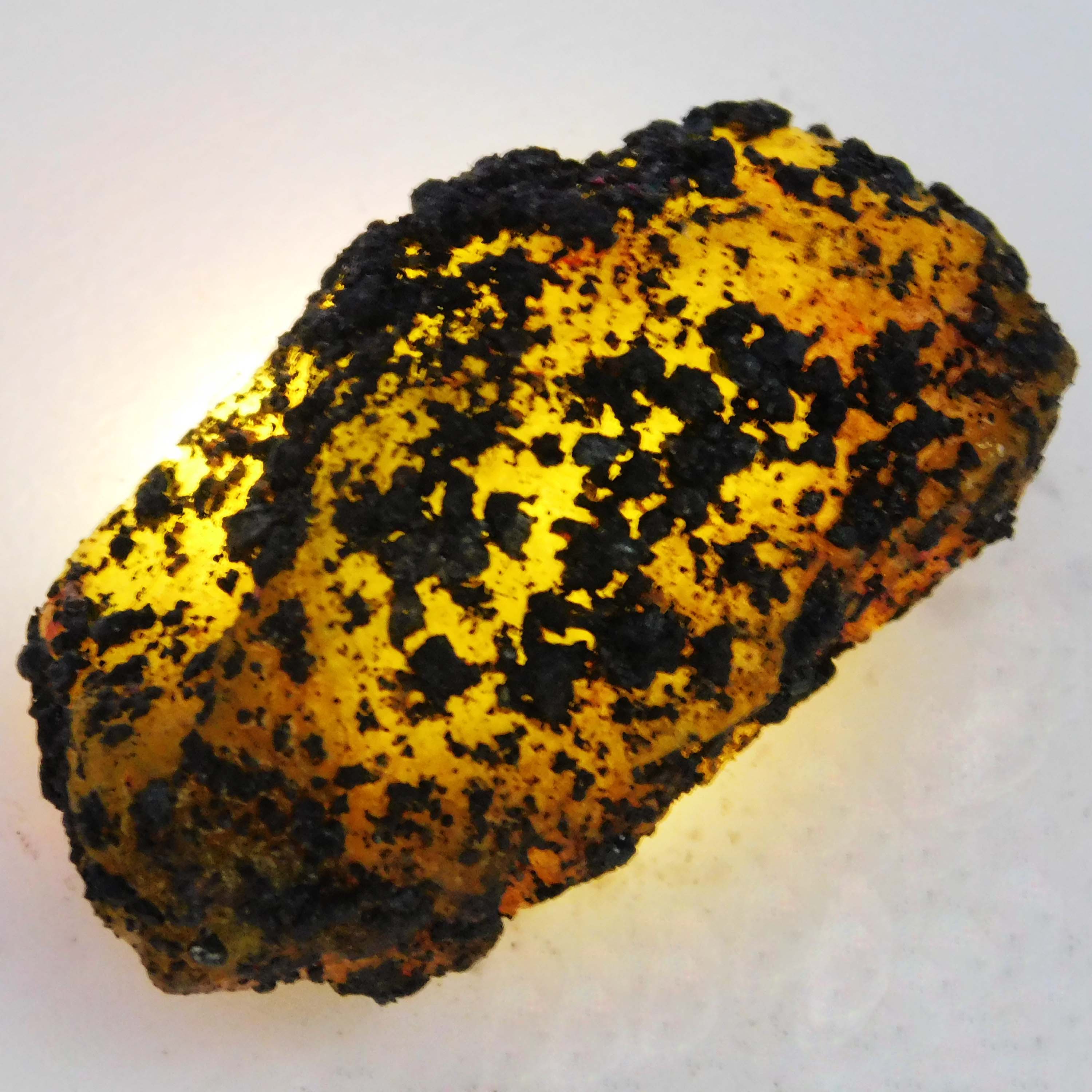 

164 Карати Сертифіковаваний Натуральний Жовтий Сапфір Величезний Необроблений Розсипний Дорогоцінний Камінь A-5546 44.5 mm approx жовтий