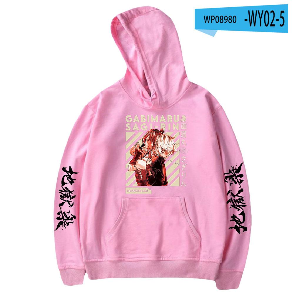 2023 Jigoku Raku Gabimaru Anime Hoodie Long Sleeve Woman Man Sweatshirts Harajuku Streetwear Jigokuraku Manga Clothes Hoodies