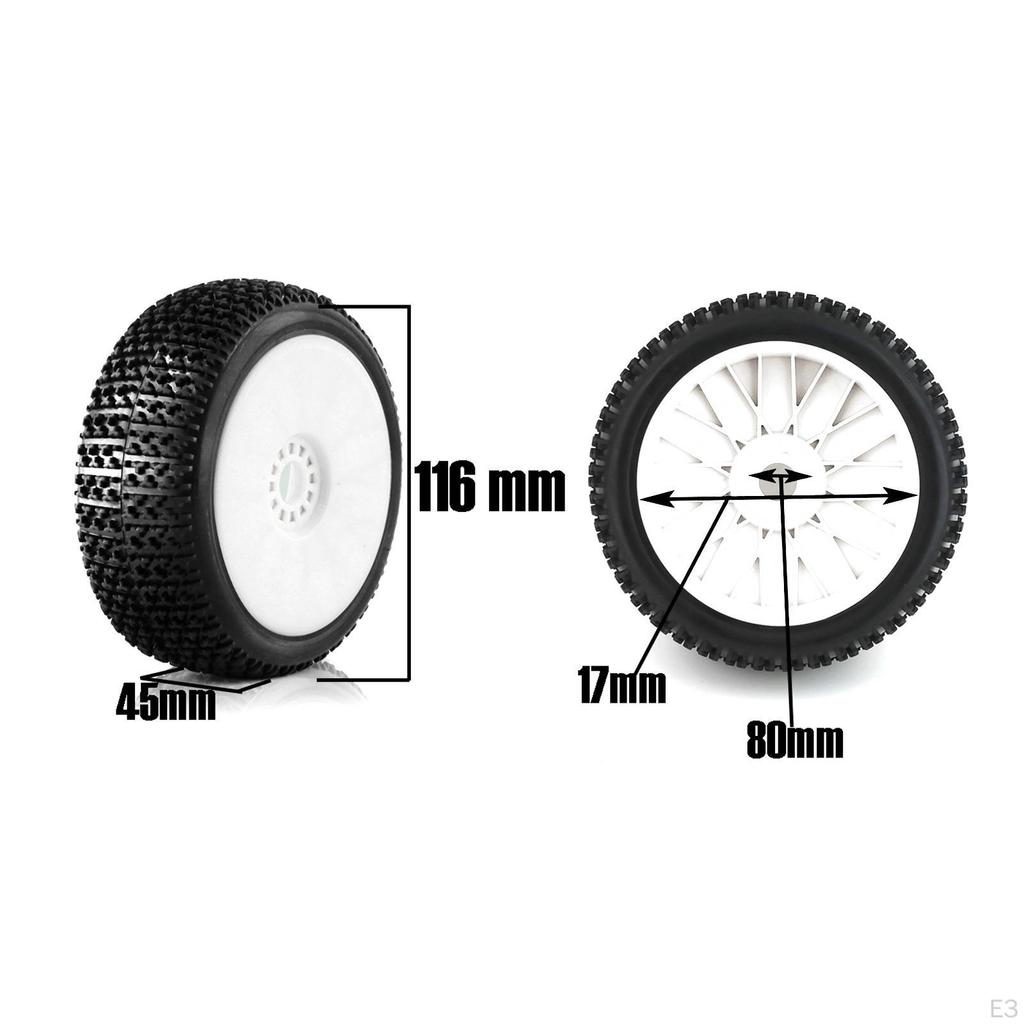 1/8 Scale RC Tires Spare Parts Accessories for HSP Modified Car Truck Buggy Vehicles