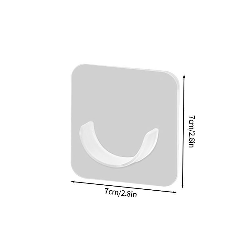 

Натяжные держатели для карнизов Крючки Прочные держатели для карнизов Крючки Самоклеящиеся держатели для карнизов Кронштейн для вешалки для одежды 2PCS прозрачный