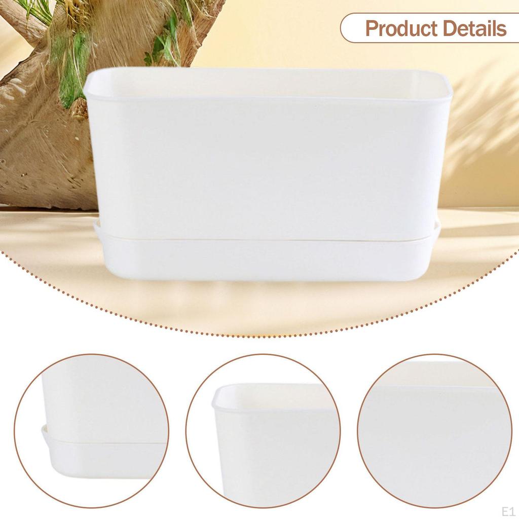 Compact Rectangle Planter for Indoor And Outdoor Vegetable Cultivation