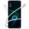 Kabel Oppo Dl136 Supervooc Super Szybki Usb Do Usb-C Type C 65W 1M Przewód Biały