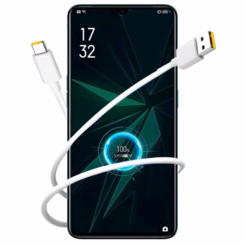 Kabel Oppo Dl136 Supervooc Super Szybki Usb Do Usb-C Type C 65W 1M Przewód Biały