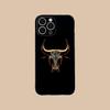 Bull Head Phone Case for iPhone 17 16 15 14 13 12 11 X XR XS Air Pro Max Plus Mini Soft TPU Clear Cover