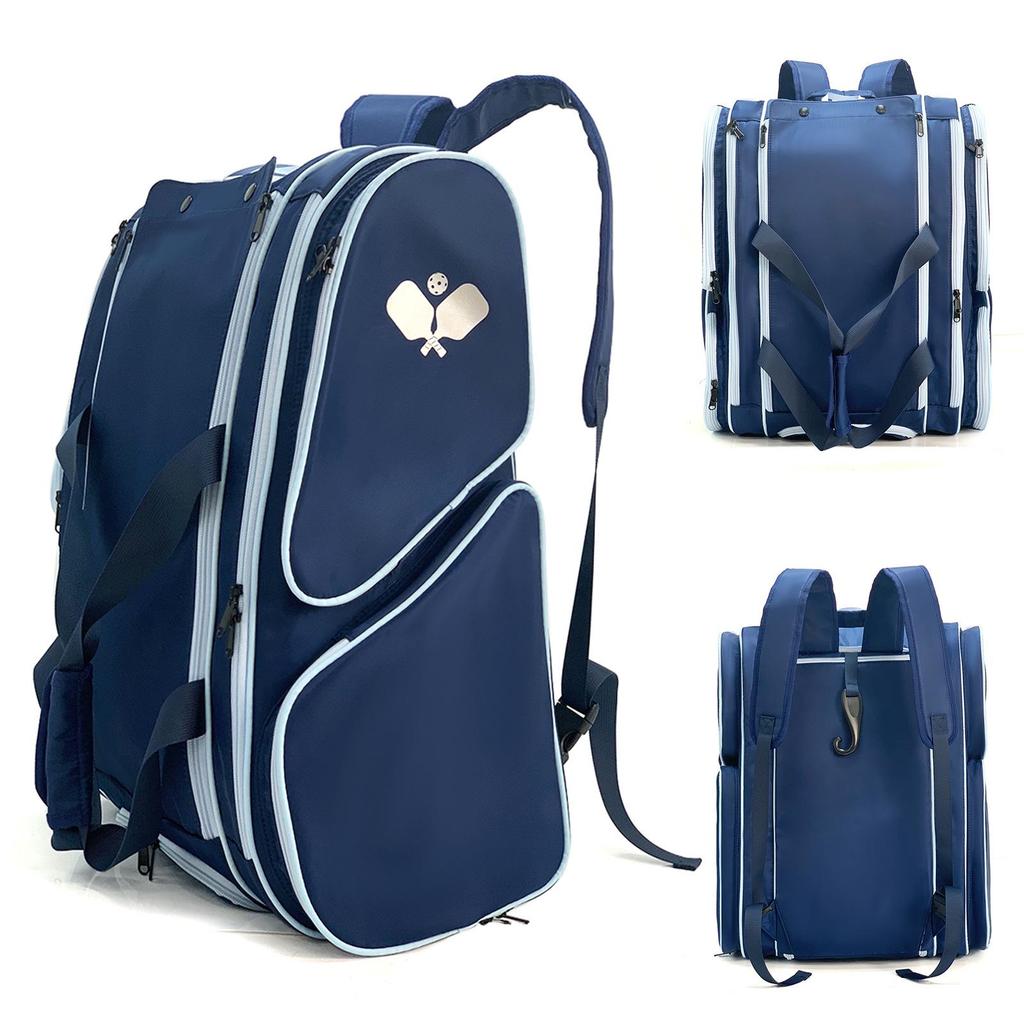 2025 Portable Sports Bag for Badminton, Tennis & Pickleball - Fits 2 Rackets, Handheld, Large-Capacity, Down Cotton