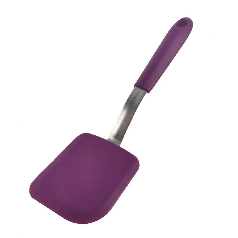 Kitchen Utensils Stainless Steel Handle Silicone Frying SpatulaKitchen Utensils Stir Frying Pan Spatula Mini Cooking Spatula Silicone Spatula