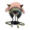 Korean Style Ear Protection Hat Soft Women Fluffy Hat Plush Pullover Hats  Autumn and Winter