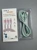 Crystal Ice Gradient 3-in-1 Braided Fast Charging Cable for Huawei & Apple 15 USB Devices