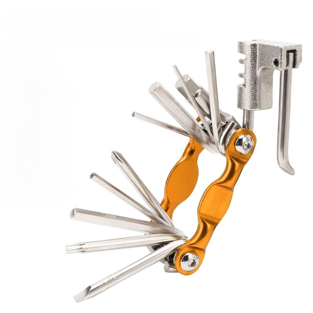 Multifunction Bicycle Tool Kit With Aluminum Alloy Construction For Mountain And Road Bikes