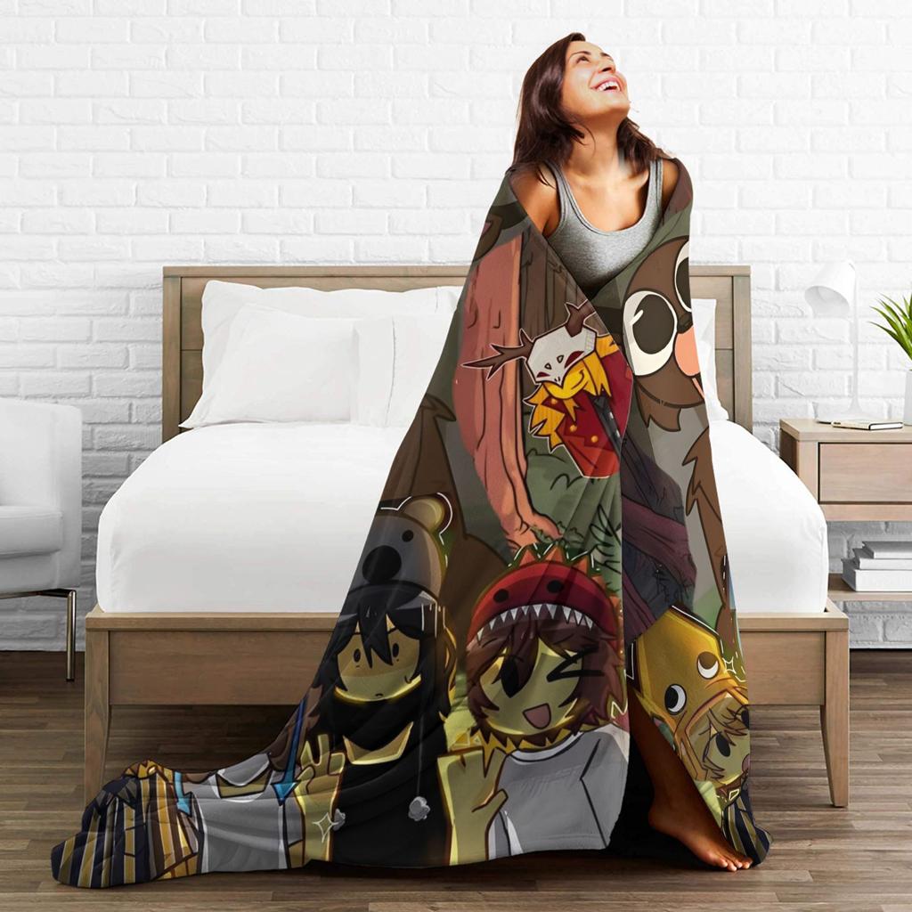 99 Nights in the Forests Throw Blanket for Couch Video Games Soft Fuzzy Plush Blanket Multiple Sizes Bedspread for All Seasons