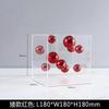 Creative Square Acrylic Cover Sphere Decoration Living Room Porch Cabinet Crafts Ornament Modern Clear Acrylic Square Home Decor
