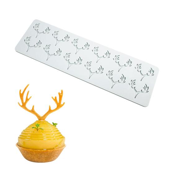Silicone Fondant Mold Elk Flower Sun Shape Non-sticky Food Grade High Temperature Resistant Easy Release Candy Chocolate Food Cooking Mold