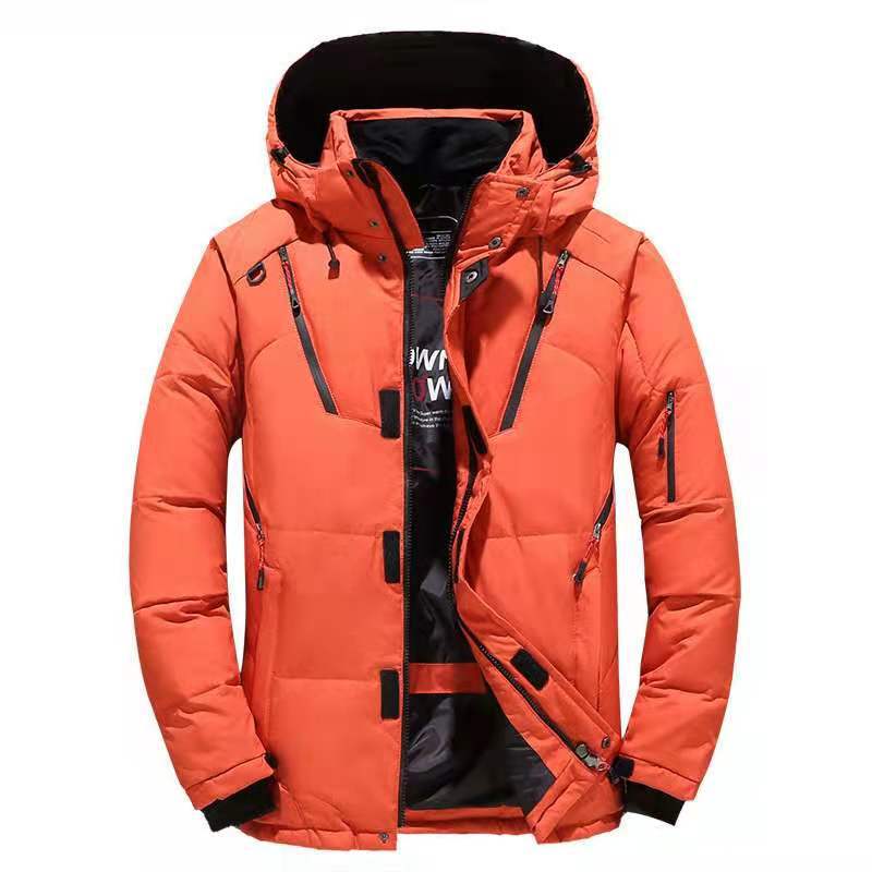New Cold-proof Clothing for Men's Winter Thickened Hooded Jacket Casual Outdoor Men's Clothing