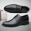 Men Genuine Leather Dress Shoes Oxfords Design Men Casual Shoes Fashion Crocodile Male Lace Up Business Shoes Big Size 46 Office